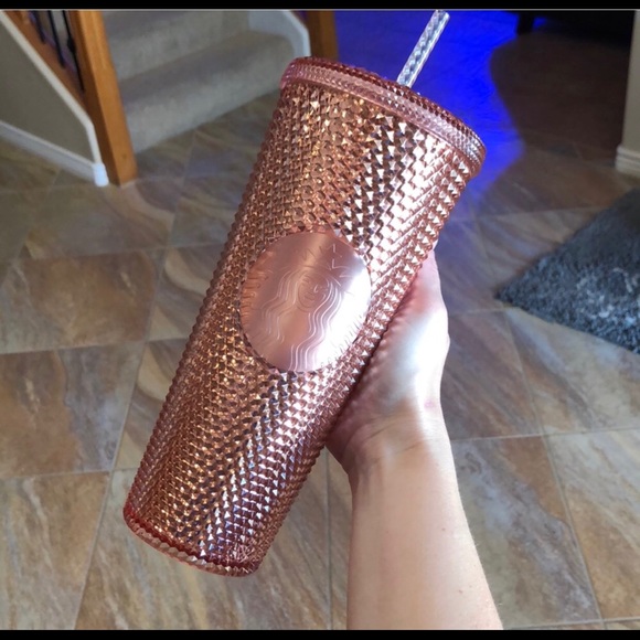 Starbucks Rose Gold Iridescent Studded Tumbler - Picture 4 of 5